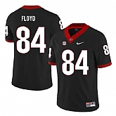 Georgia Bulldogs 84 Leonard Floyd Black Nike College Football Jersey Dzhi,baseball caps,new era cap wholesale,wholesale hats